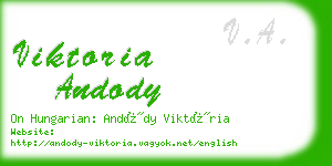 viktoria andody business card